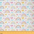 thumbnail image 1 of Castle Fairy Kawaii Rainbow Girl Fabric by the Yard 5 Yards,Pink Bowknot Fabric for Sewing,Dreamy Princess Home Decor Fabric by the Yard,Lightweight Room Decor, 1 of 6