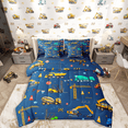 thumbnail image 1 of Castle Fairy Kawaii Tractor 7 Pieces Bedding Comforter Set,Cartoon Car Full Bedding Set Lightweight,Construction Vehicles Fitted Sheet Flat Sheet,Luxury Children Bedroom Decor,Reversible, 1 of 8