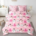 thumbnail image 1 of Castle Fairy Kawaii Xmas Snowman 7-Piece Bedding Comforter Set for Teens Girls Boys,Christmas Tree King Bedding Sets,Polka Dots Ultra Soft Bed Sheets,Ultra Soft Home Decor, 1 of 8