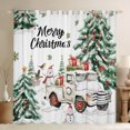 thumbnail image 1 of Castle Fairy Kawaii Xmas Snowman Blackout Curtains Set of 2 (52x84 Each) for Preppy Children Teens,Retro White Truck Window Curtains,Merry Christmas Tree Curtains and Drapes, 1 of 6