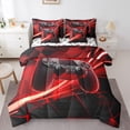 thumbnail image 1 of Castle Fairy Kids Boys Gamer Gamepads Bedding Comforter Set,Geometric Queen Bedding Sets, 1 of 8