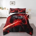 thumbnail image 1 of Castle Fairy Kids Boys Gamer Gamepads Twin Comforter Sets,Abstract Geometric Bedding Set, 1 of 8
