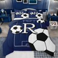 thumbnail image 1 of Castle Fairy Kids Boys Girls Letter Monogrammed R Bedding Comforter Set 2pcs,Sport Gamer Soccer Twin Comforter Sets Microfiber,Ball Game Football Breathable Bedding Set,Lightweight Room Decor, 1 of 8