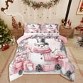 thumbnail image 1 of Castle Fairy Kids Cartoon Snowman 2pcs Bedding Comforter Set,Merry Christmas Twin Comforter Sets,Xmas Gifts Breathable Bedding Set,Luxury Bedroom Decor, 1 of 8