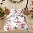 thumbnail image 1 of Castle Fairy Kids Cartoon Snowman 7-Piece Twin Bedding Sets,Merry Christmas Bedding Comforter Set,Xmas Gifts Breathable Sheet Sets,Luxury Bedroom Decor, 1 of 8