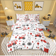 thumbnail image 1 of Castle Fairy Kids Cartoon Truck 7-Piece Twin Bedding Sets,Kawaii Dinosaur Bedding Comforter Set,Car Theme Breathable Sheet Sets,Ultra Soft Home Decor, 1 of 8