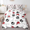 thumbnail image 1 of Castle Fairy Kids Children Animal Dog 7 Pieces Bedding Comforter Set,Santa Claus Full Bedding Set Lightweight,Happy New Year Fitted Sheet Flat Sheet,Microfiber Bedroom Decor, 1 of 8