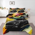 thumbnail image 1 of Castle Fairy Kids Children Speed Race Car Full Size Comforter Sets,Sport Bedding Sets, 1 of 8