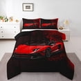 thumbnail image 1 of Castle Fairy Kids Children Speed Race Car Twin Comforter Sets,Sport Bedding Set, 1 of 8