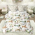 thumbnail image 1 of Castle Fairy Kids Children Teens Animal Deer Big Bass Fish Twin Bedding Sets 7-Piece,Wildlife Fishing And Hunting Bedding Comforter Set Microfiber,Moutain Woodland Breathable Sheet Sets, 1 of 8