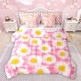 thumbnail image 1 of Castle Fairy Kids Children Teens Chic Floral Daisy Twin Bedding Sets 7-Piece,Spring Garden Flowers Bedding Comforter Set Microfiber,Geometric Plaid Grid Breathable Sheet Sets,Ultra Soft Home Decor, 1 of 8