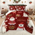 thumbnail image 1 of Castle Fairy Kids Children Xmas Santa Claus Penguin Bear 2Pcs Bedding Comforter Set,Happy New Year Twin Comforter Sets,Merry Christmas Breathable Bedding Set,Luxury Bedroom Decor, 1 of 8