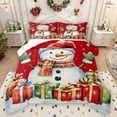 thumbnail image 1 of Castle Fairy Kids Children Xmas Snowman Bedding Comforter Set 2pcs,Merry Christmas Gifts Twin Comforter Sets Microfiber,Happy New Year Breathable Bedding Set,Ultra Soft Home Decor,Reversible, 1 of 8