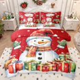 thumbnail image 1 of Castle Fairy Kids Children Xmas Snowman Twin Bedding Sets 7-Piece,Merry Christmas Gifts Bedding Comforter Set Microfiber,Happy New Year Breathable Sheet Sets,Ultra Soft Home Decor,Reversible, 1 of 8