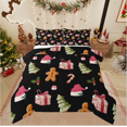 thumbnail image 1 of Castle Fairy 3-Piece Full Size Comforter Set - Tree Gingerbread Christmas Print, 1 of 8