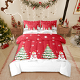 thumbnail image 1 of Castle Fairy Kids Christmas Tree Snowman 7-Piece Twin Bedding Sets,Festival Xmas Bedding Comforter Set,Happy New Year Breathable Sheet Sets,Luxury Bedroom Decor, 1 of 8