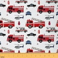 thumbnail image 1 of Castle Fairy Kids Firefighter Car Fabric by the Yard 2 Yards,Police Car Room Decor Fabric by the Yard,Car Theme Sewing Fabric,Super Cozy Room Decor, 1 of 6