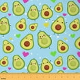 thumbnail image 1 of Castle Fairy Kids Funny Avocado Fabric by the Yard 5 Yards, Green Tropical Fruit Sewing Fabric, Cute Colorful Hearts Room Decor Fabric by the Yard, Breathable Home Decor, 1 of 6
