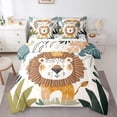 thumbnail image 1 of Castle Fairy Kids Kawaii Lion Animal Twin Bedding Sets,Wildlife Bedding Comforter Set, 1 of 8