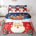thumbnail image 1 of Castle Fairy Kids Santa Claus 7-Piece Twin Bedding Sets,Merry Christmas Bedding Comforter Set,Xmas Gifts Breathable Sheet Sets,Microfiber Bedroom Decor, 1 of 8