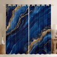 thumbnail image 1 of Castle Fairy Kids Teenagers Gradient Marble Stone Pattern Black Out Curtains,Mountain Fluid Gold Metallic Curtains Pack of 2 (42x63 Each),Ombre Marbling Watercolor Bedroom Curtains Bedroom Decor, 1 of 6