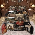thumbnail image 1 of Castle Fairy Kids Teenagers Safari Bear Deer Twin Comforter Sets,Maple Leaves Bedding Set, 1 of 8