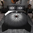 thumbnail image 1 of Castle Fairy Kids Teens Adults Spider Web 3 Pieces Queen Comforter Set,Abstract Stripes Lines Ultra Soft Bedding Sets,Gothic Style Bedding Comforter Set Breathable,Microfiber Bedroom Decor, 1 of 8