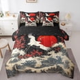thumbnail image 1 of Castle Fairy Kids Teens Animal Crane Twin Bedding Sets,Ocena Waves Bedding Comforter Set, 1 of 8