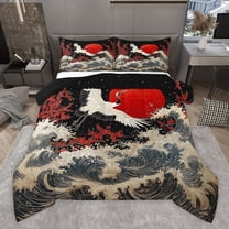 Castle Fairy Kids Teens Animal Crane Twin Comforter Sets,Ocena Waves Bedding Set