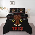 thumbnail image 1 of Castle Fairy Kids Teens Black Girl Queen Comforter Set,Old Fashion Bedding Comforter Set, 1 of 8
