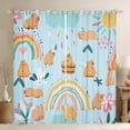 thumbnail image 1 of Castle Fairy Kids Teens Cartoon Capybara Black Out Curtains,Kawaii Rainbow Curtains Pack of 2 (42x63 Each),Cute Flower Animal Bedroom Curtains,Super Cozy Room Decor, 1 of 6