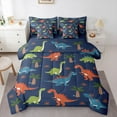 thumbnail image 1 of Castle Fairy Kids Teens Cartoon Dinosaur Twin Bedding Sets,Animal Bedding Comforter Set, 1 of 8