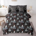 thumbnail image 1 of Castle Fairy Kids Teens Christmas Tree Twin Bedding Sets 7-Piece,Xmas Festival Bedding Comforter Set Microfiber,Happy New Year Breathable Sheet Sets,Breathable Home Decor,Reversible, 1 of 8