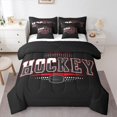 thumbnail image 1 of Castle Fairy Kids Teens Ice Hockey Bedding Comforter Set 7 Pieces,Ball Gamer Full Bedding Set Lightweight,Sport Theme Fitted Sheet Flat Sheet,Super Cozy Room Decor,Reversible, 1 of 8