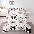 thumbnail image 1 of Castle Fairy Kids Teens Kawaii Polka Dots Bow Bedding Comforter Set 2pcs,Cartoon Stars Print Twin Comforter Sets Microfiber,Dreamy Princess Breathable Bedding Set,Lightweight Room Decor,Reversible, 1 of 8