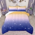 thumbnail image 1 of Castle Fairy Kids Teens Universe Galaxy Cosmos Bedding Comforter Set 2pcs,Starry Sky Twin Comforter Sets Microfiber,Blue Yellow Pink Gradient Breathable Bedding Set,Lightweight Room Decor,Reversible, 1 of 8