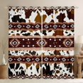 thumbnail image 1 of Castle Fairy Kids Teens Western Cattle Print Curtains Pack of 2 (42x84 Each),Farmhouse Animal Curtains Blackout,Hippie Tribal Aztec Bedroom Curtains,Super Cozy Room Decor, 1 of 6