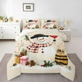 thumbnail image 1 of Castle Fairy Kids Xmas Snowman 2pcs Bedding Comforter Set,Merry Christmas Twin Comforter Sets,Winter Snowflakes Breathable Bedding Set,Microfiber Bedroom Decor, 1 of 8