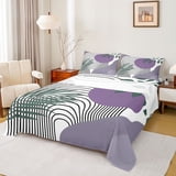 Castle Fairy Lavender Botanical Bed Sheets 4pcs for Ladies, Abstract ...