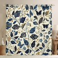 thumbnail image 1 of Castle Fairy Leaves Black Out Curtains,Flower Butterfly Curtains Pack of 2 (42x63 Each), 1 of 6