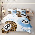 thumbnail image 1 of Castle Fairy Leopard Print Billiards Quilt Full,Sport Theme Full Bedspread Sets,Blue Brown Black, 1 of 7