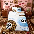 thumbnail image 1 of Castle Fairy Leopard Print Billiards Twin Sheets 3pcs, Sport Theme Bedding, Blue Brown Black,1 Fitted Sheet, 1 Flat Sheet and 1 Pillowcase, 1 of 6