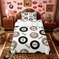 thumbnail image 1 of Castle Fairy Leopard Print Billiards Twin Sheets 3pcs, Sport Theme Bedding, Brown Black,1 Fitted Sheet, 1 Flat Sheet and 1 Pillowcase, 1 of 6