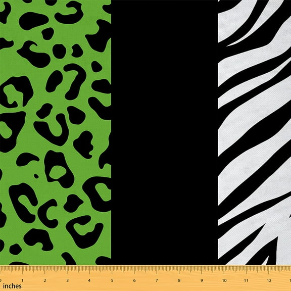 Castle Fairy Leopard Print Fabric by the Yard 10 Yard,Zebra Print Room Decor Fabric by the Yard,Abstract Geometric Sewing Fabric,Super Cozy Animal Room Decor