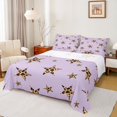 thumbnail image 1 of Castle Fairy Leopard Print Stars Print Full Size Sheets,Old Fashion Bed Sheets, 1 of 7