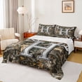 thumbnail image 1 of Castle Fairy Letter Monogrammed H Full Size Sheets 4-Piece Female Men Women,Abstract Woodland Animal Deer Breathable Bed Sheets,Botanical Tree Branches Leaves Lightweight Sheet Sets, 1 of 7