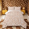thumbnail image 1 of Castle Fairy Light Giraffe Spot Full Size Comforter Sets 3-Piece for Girls,Irregular Cream Base Texture Bedding Comforter Set,Beige Off White,Reversible,1 Comforter and 2 Pillowcases, 1 of 6