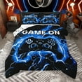 thumbnail image 1 of Castle Fairy Lightning Gamer 2Pcs Bedding Comforter Set for Boys Girls Women Men,Abstract Gamepads Twin Comforter Sets,Video Game Breathable Bedding Set,Breathable Home Decor, 1 of 8