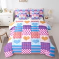 thumbnail image 1 of Castle Fairy 7-Piece Love Heart King Bedding Comforter Set, 1 of 8
