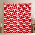 thumbnail image 1 of Castle Fairy Love Heart Print Black Out Curtains for Female Men,Geometric Plaid Curtains Pack of 2 (42x63 Each),Happy Valentine's Day Bedroom Curtains,Breathable Home Decor, 1 of 6